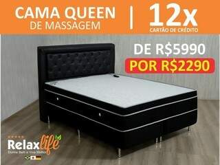 Plant&atilde;o de 48h baixa pre&ccedil;o do colch&atilde;o de massagem de R$3.990 para R$1.299