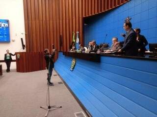 Sessão legislativa na Assembleia de Mato Grosso do Sul (Foto: Leonardo Rocha)