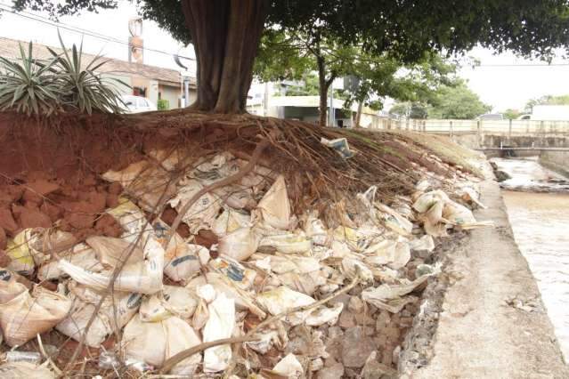 Chuva deixa rastro de destrui&ccedil;&atilde;o e sujeira ao longo da Ricardo Brand&atilde;o