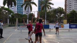 Competição de basquete e vôlei de praia ocorrem no Belmar Fidalgo (Foto: Divulgação - Funesp)