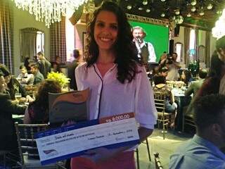 Aliny Mary Dias conquistou o 1º lugar (Foto: Marcos Ermínio)