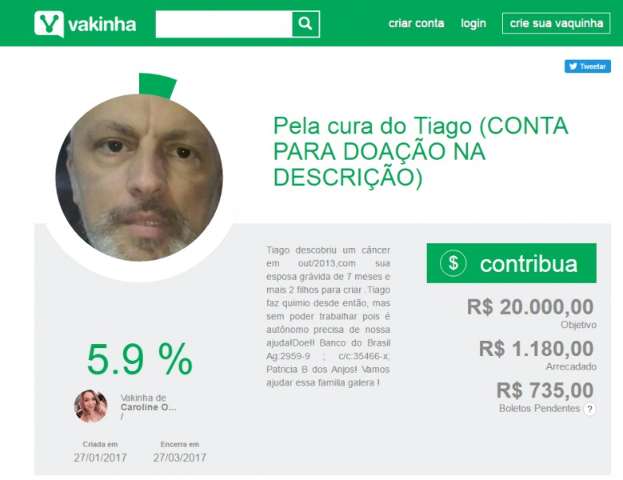Familiares fazem vaquinha social para tentar salvar paciente com c&acirc;ncer