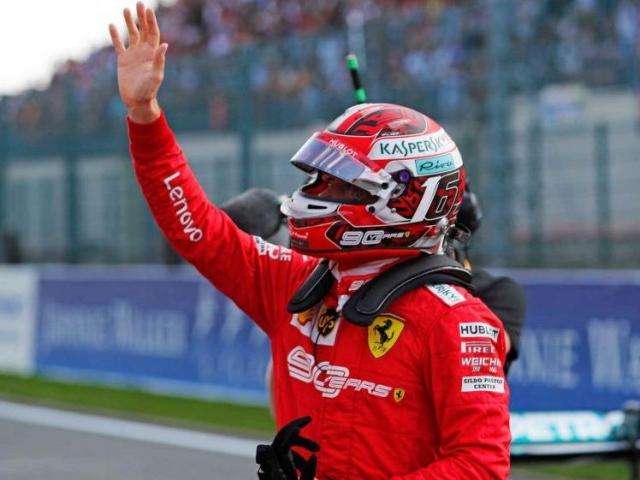 Com dobradinha da Ferrari, Charles Leclerc conquista pole na B&eacute;lgica 