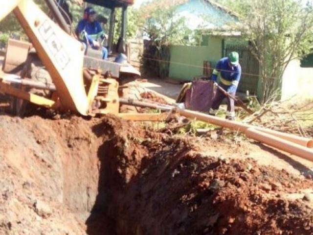 Sanesul inicia obras para ampliar rede de esgoto e tratamento de &aacute;gua
