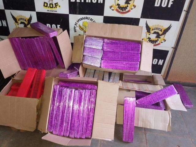 Motorista que viaja com filho de 5 anos &eacute; preso com 225 quilos de maconha 
