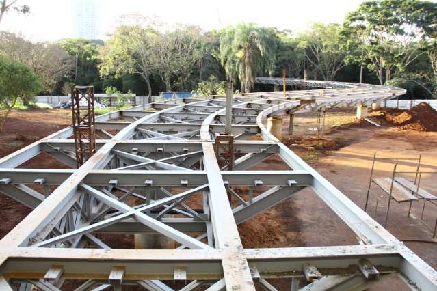 Na fase final, Aqu&aacute;rio do Pantanal ganha contorno na parte interna