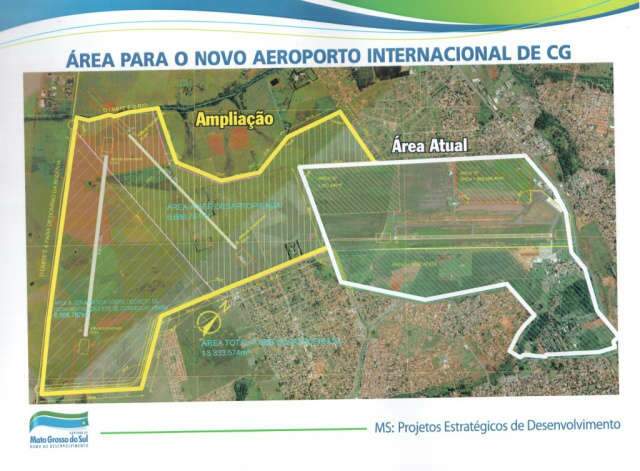  Puccinelli quer desapropriar 1.381 hectares no entorno do aeroporto at&eacute; dezembro