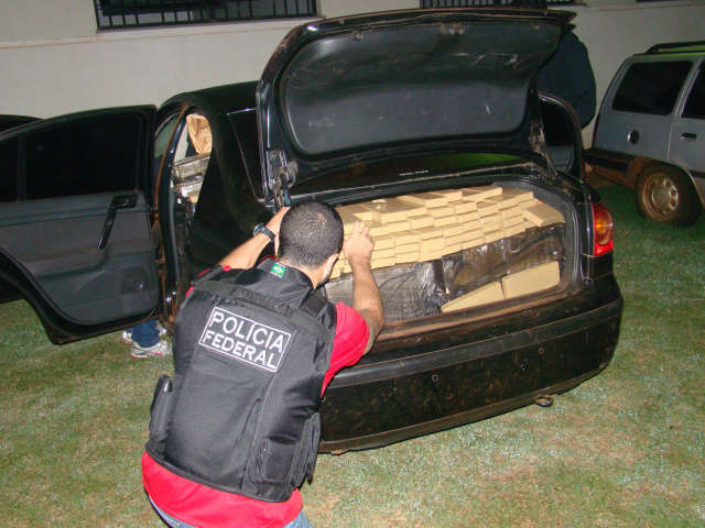  PF apreende 850 quilos de maconha na BR-163 em Dourados 