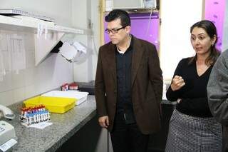 Olarte e Beatriz discutiram transferência de laboratório. (Foto: Marcos Ermínio)