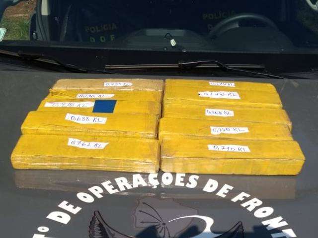 Traficante &eacute; preso pelo DOF com coca&iacute;na amarrada ao corpo que levaria para MG 