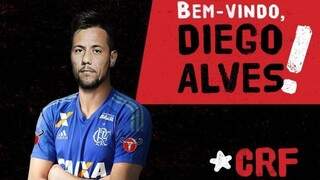 O goleiro de 32 anos trocou o Valência da Espanha pelo Flamengo (Foto: Flamengo/Divulgação)
