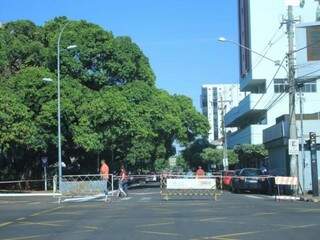 Avenida Afonso Pena, em Campo Grande, onde vai ocorrer o desfile.  (Foto: Marina Pacheco).