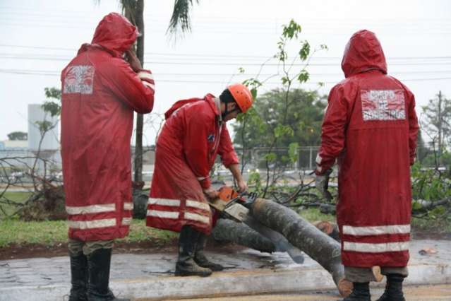 Chuva come&ccedil;a com ventos de 30 km/h e previs&atilde;o &eacute; de temporal