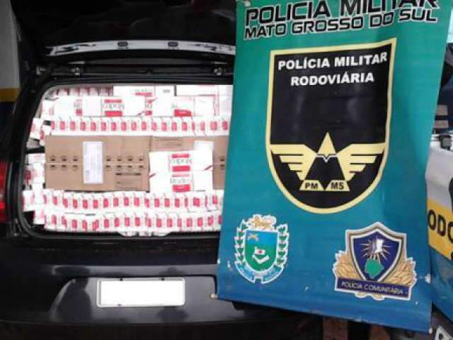   Pol&iacute;cia apreende 1,5 mil pacotes de cigarros em Ivinhema 