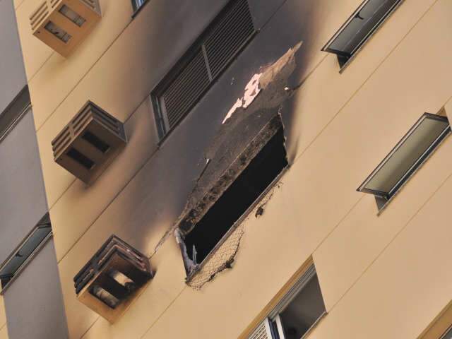  Inc&ecirc;ndio atingiu todos os c&ocirc;modos de apartamento na Afonso Pena 