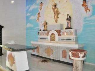 Altar da Capelinha restaurada (Foto: João Garrigó/arquivo Campo Grande News)