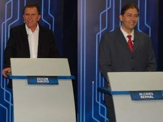 Edson Giroto e Alcides Bernal ficam frente a frente no debate da TV Morena, amanhã, às 23 horas.