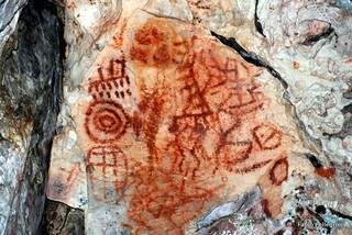 Pinturas feitas há mais de 10 mil ano. (Foto: Fabio Pellegrini)