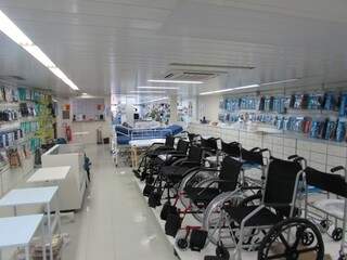 A Nova Saúde é especilializada em cadeiras de rodas, camas hospitalares e produtos ortopédicos (Foto Divulgação)