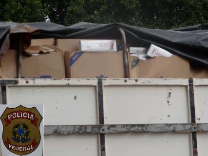 Polícia Federal apreende mais de mil caixas de cigarros contrabandeados