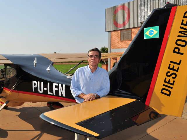  Empres&aacute;rio de MS cria avi&atilde;o a diesel 