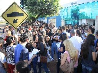 Segundo dia de prova do Enem aplicada em uma das faculdades particulares de Campo Grande (Foto: Paulo Francis) 
