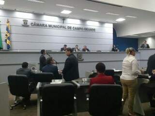 Sessão na Câmara Municipal de Campo Grande.
 (Foto: Mayara Bueno/Arquivo).