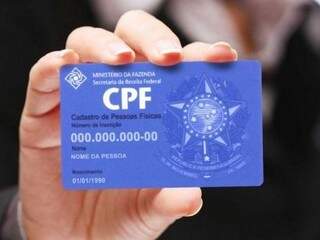 Cartão do CPF (Foto: Reprodução/ TJMS)