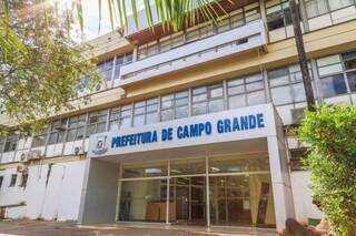 Paço Municipal de Campo Grande. Prefeito sancionou cinco novas leis. (Foto: Fernando Antunes Arquivo)