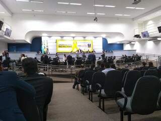 Sessão desta terça-feira na Câmara Municipal (Foto: Fernanda Palheta)