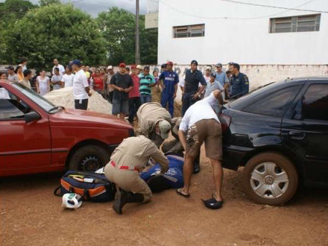  Jovem &eacute; executado a tiros no Centro de F&aacute;tima do Sul