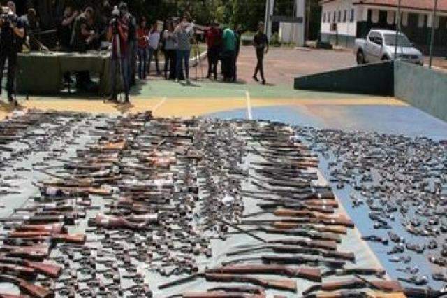 TJMS envia ao Ex&eacute;rcito mais de 1.800 armas para serem destru&iacute;das