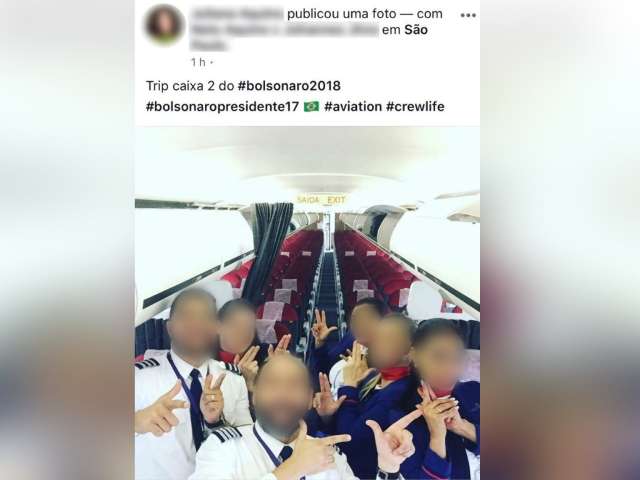 Comiss&aacute;ria de MS &eacute; punida ap&oacute;s foto em avi&atilde;o apoiando candidato