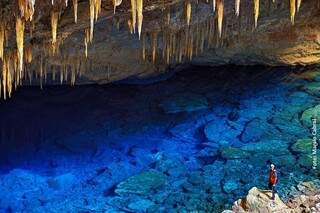 Gruta do Lago Azul é um dos principais pontos turísticos da cidade. (Foto: Marcio Cabral/ Portal Bonito)