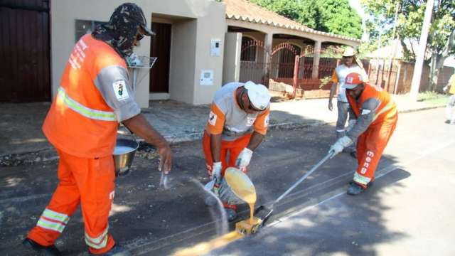 Agetran utiliza novo tipo de sinaliza&ccedil;&atilde;o horizontal