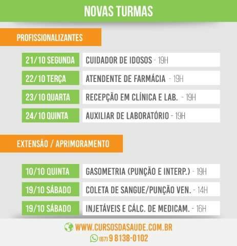 Os melhores cursos profissionalizantes estão com 10% de desconto em outubro