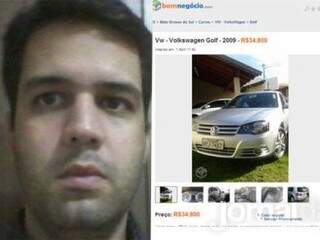 Erlon Bernal morreu ao cair em uma emboscada, após anunciar venda de carro na internet. (Foto: Reprodução/ Facebook)