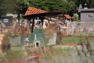 Familiares e até funcionários dos cemitérios reclamavam das condições dos locais (Foto: Marcos Ermínio - Arquivo)