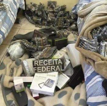 Receita Federal apreende em hotel R$ 1 milh&atilde;o em produtos contrabandeados