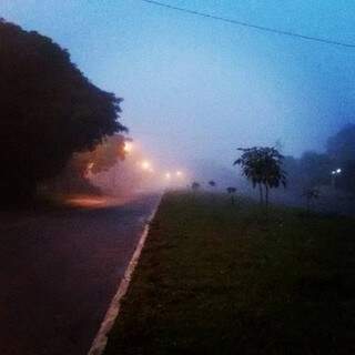 Em Sete Quedas, a visibilidade ao amanhecer era mínima. (Salatiel Assis/ 104.9FM)