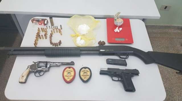 Pol&iacute;cia Civil apreende arma utilizada em cinco roubos em Nova Alvorada do Sul