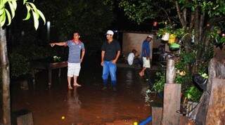 Casas foram inundadas em temporal que atingiu Figueirão no domingo (Foto: Prefeitura de Figueirão)