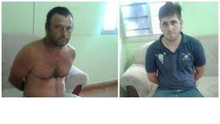 Os dois brasileiros presos após atentado em Pedro Juan (Foto: Direto das Ruas)