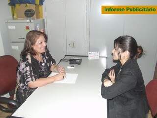 Clotilde Chamorro Véras,  assistente Social e Presidente da APAS MS, e Camila Amorim Batista – Empresária Inovare MS. (Fotos: Divulgação)