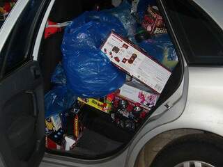 Brinquedos e confecções eram transportados em Gol e seriam levados para Cuiabá. (Foto: Divulgação)