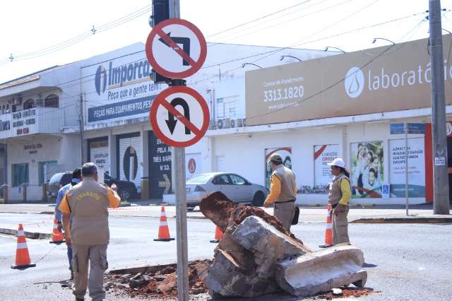  Obras em trecho na avenida Zahran devem terminar na pr&oacute;xima quarta-feira 