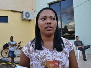 Batizada desde 2007, Aline disse que foi ao evento porque considera Marcos Feliciano um bom pregador. (Foto: Simão Nogueira0