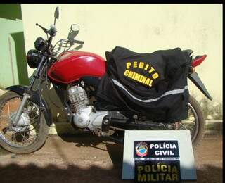 Moto havia sido furtada em Santa Fé do Sul (SP). (Foto: divulgação)