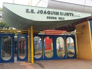 Escola Estadual Joaquim Murtinho, em Campo Grande. (Foto: Liniker Ribeiro/Arquivo).