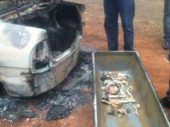 Corpo carbonizado &eacute; encontrado dentro de porta-malas de carro